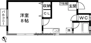 メゾンメイプルA【101号室】の間取り