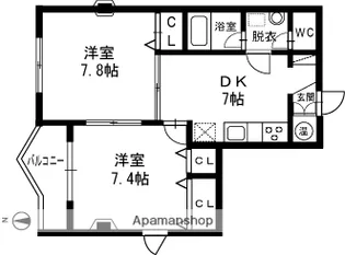ハイツリリーフ3【301号室】の間取り