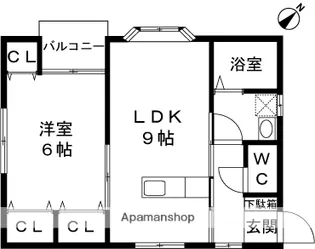 メゾンド・K(宮内)【201号室】の間取り