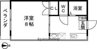 コーポ岡【2階】の間取り