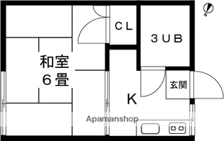 さくらアパート【20号室】の間取り