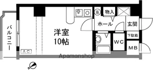 リバーヴュー長岡【1005号室】の間取り