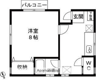 メゾンメイプルB【101号室】の間取り