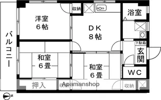 マンション藤【207号室】の間取り
