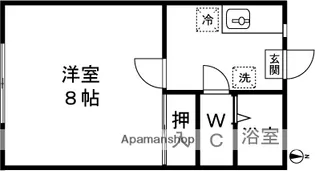 ピュアハイツ(三ツ郷屋)【203号室】の間取り