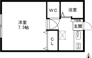 エミグラント【202号室】の間取り