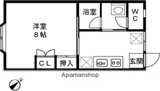 クレディⅠ【2階】の間取り