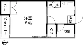 メゾンドサトウ【106号室】の間取り