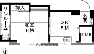 ハイツ松永【101号室】の間取り