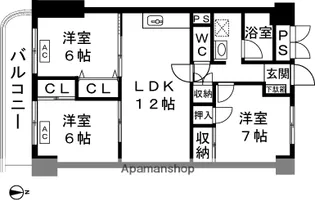 旭町いづみプラザ【5階】の間取り
