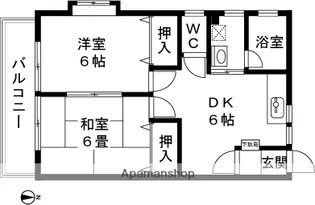 ニューリバティ【202号室】の間取り