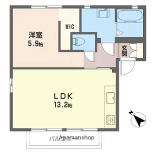 ハイツシービーⅠ【1階】の間取り