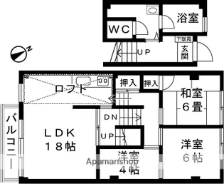メゾネット幸【303号室】の間取り