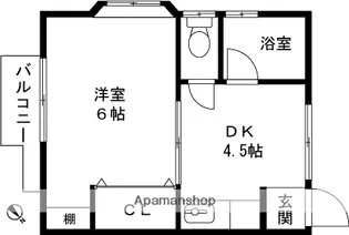 コーポ蒔№2【201号室】の間取り