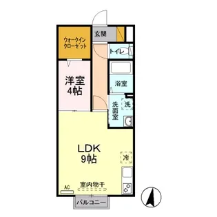 ココアスクエア【2階】の間取り