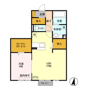 ココアスクエア【1階】の間取り