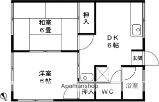 フェリエスレノマ【102号室】の間取り