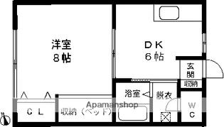 ハイツひまわり【3号室】の間取り