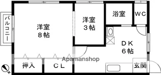 ハイツローザ【102号室】の間取り
