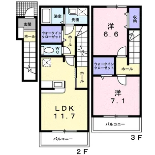 プリマベーラ【203号室】の間取り
