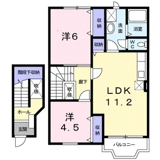 プリムローズヒル【2階】の間取り
