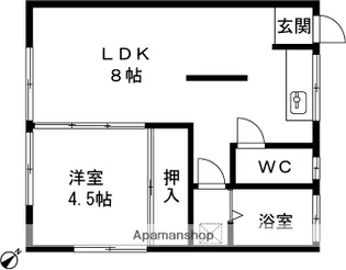 アトリエハウスⅠ【103号室】の間取り