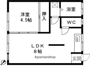 アトリエハウスⅡ【202号室】の間取り
