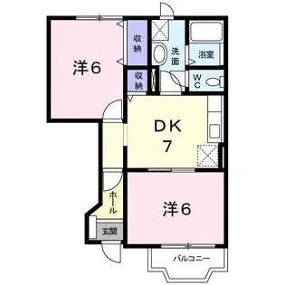 ブロードレジデンス【1階】の間取り