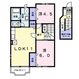 パルクアベニューウエスト【2階】の間取り