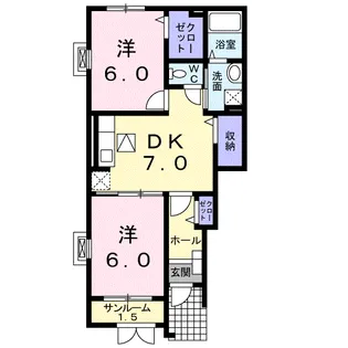 ウィステリア・S【1階】の間取り
