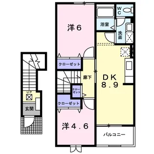 サンルーラン【2階】の間取り