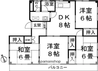 第二サンハイツ【301号室】の間取り