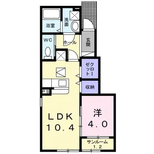グレース ガーデン【1階】の間取り