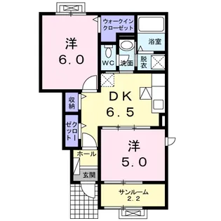クラシオンΑ【1階】の間取り