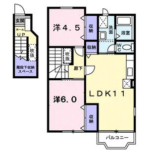 グランアムール【2階】の間取り