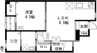 美沢レジデンスⅢ【B号室】の間取り