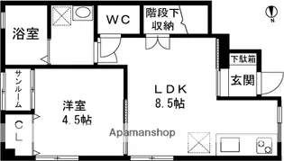 美沢レジデンスⅢ【E号室】の間取り