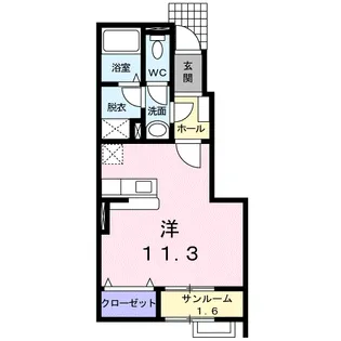 レノン【1階】の間取り