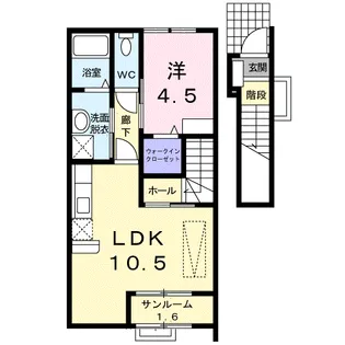 レノン【2階】の間取り