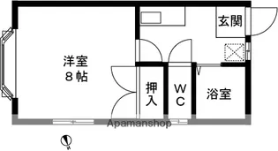 ピュアハイツ西千手【201号室】の間取り