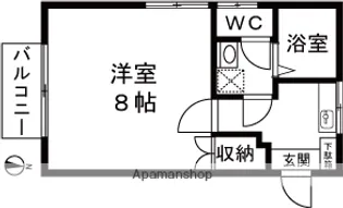 ピュアハイツ蓮潟【106号室】の間取り