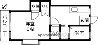 グランデュール大島【201号室】の間取り