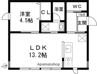 ヴィラA【1階】の間取り