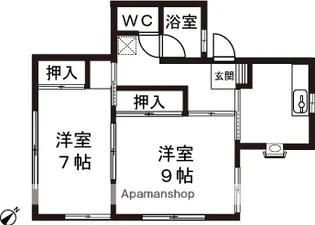 ファミールフジ【202号室】の間取り