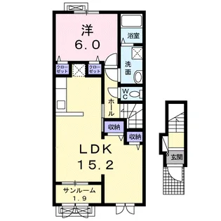 セイバリーⅢ A【2階】の間取り