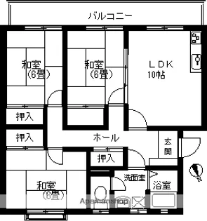 VITA千谷川A【303号室】の間取り