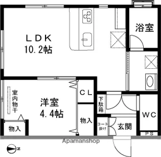 プルミエリアⅠ【1階】の間取り
