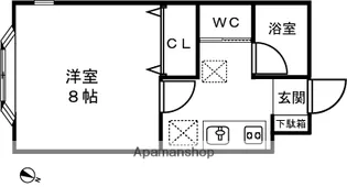 シティパル【1階】の間取り