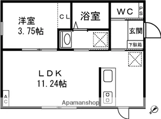 クレストB【2階】の間取り