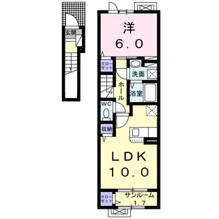 ヴェルジェ メゾン【2階】の間取り